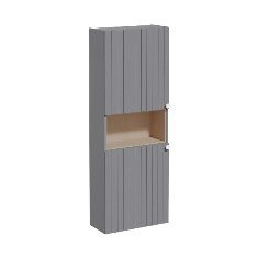 Vitra Root Groove 69109 Boy Dolabı, 55, Dar, Kısa, Mat Gri